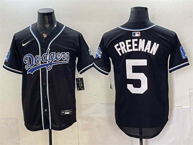 Men's Los Angeles Dodgers #5 Freddie Freeman B2B Champs 2026 Black Out Style Vapor Limited Stitched Baseball Jersey Men's Los Angeles Dodgers #5 Freddie Freeman B2B Champs 2026 Black Out Style Vapor Limited Stitched Baseball Jersey